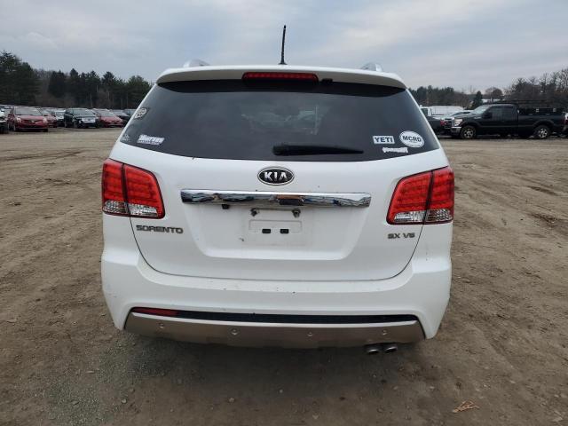 5XYKW4A21BG101351 - 2011 KIA SORENTO SX WHITE photo 6