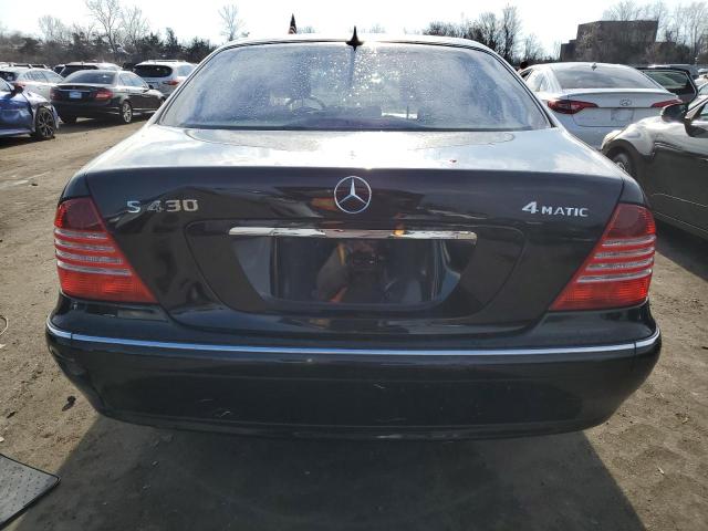 WDBNG83J46A478797 - 2006 MERCEDES-BENZ S 430 4MATIC BLACK photo 6