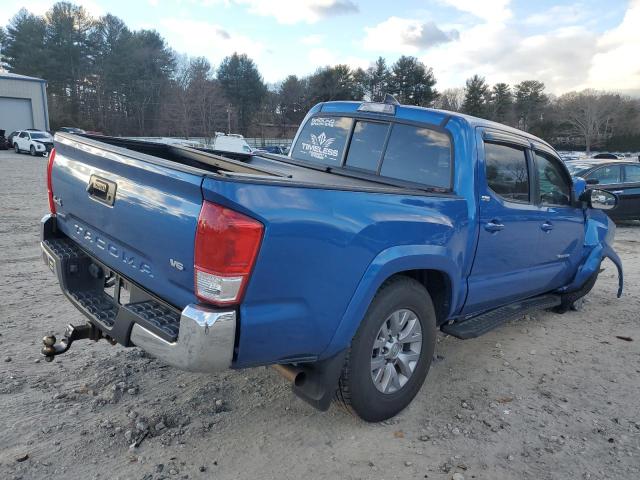 3TMCZ5ANXHM101789 - 2017 TOYOTA TACOMA DOUBLE CAB BLUE photo 3