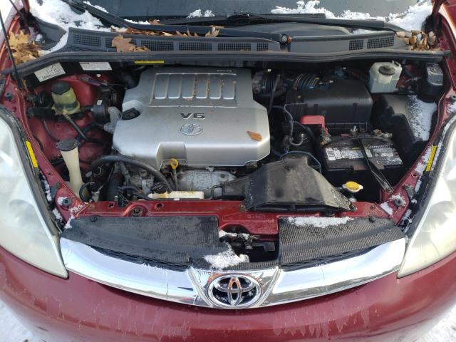 5TDBK22C99S026127 - 2009 TOYOTA SIENNA XLE RED photo 12