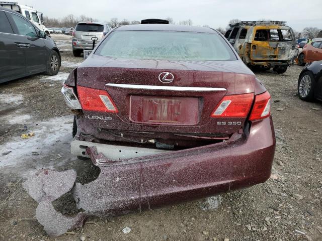 JTHBJ46G272119246 - 2007 LEXUS ES 350 MAROON photo 6