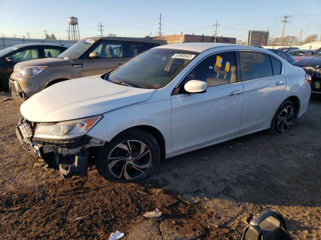 1HGCR2F3XGA228495 - 2016 HONDA ACCORD LX WHITE photo 1