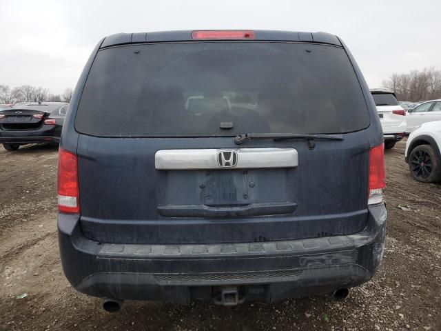 5FNYF4H68CB002747 - 2012 HONDA PILOT EXL BLUE photo 6