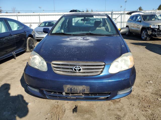 1NXBR38E63Z167620 - 2003 TOYOTA COROLLA CE BLUE photo 5