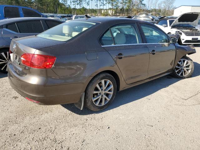 3VWD07AJXEM437314 - 2014 VOLKSWAGEN JETTA SE BROWN photo 3