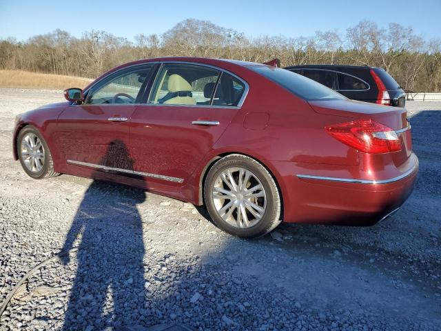 KMHGC4DF2CU176228 - 2012 HYUNDAI GENESIS 4.6L RED photo 2