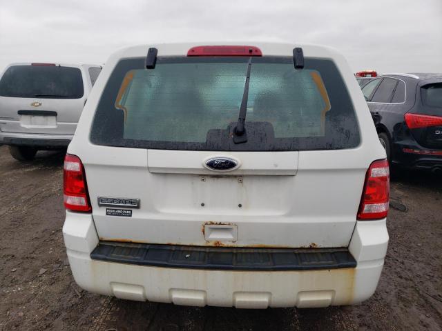 1FMCU0C71AKC66655 - 2010 FORD ESCAPE XLS WHITE photo 6