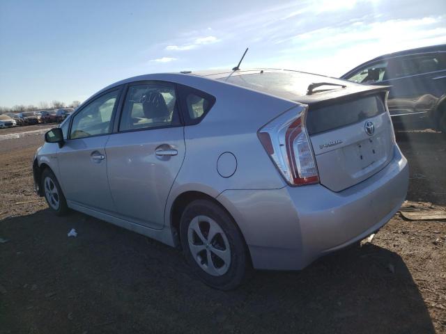 JTDKN3DU1E0359390 - 2014 TOYOTA PRIUS SILVER photo 2