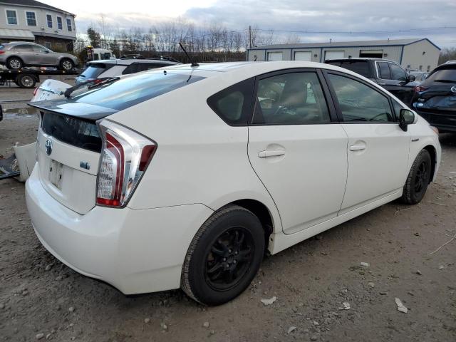 JTDKN3DUXF1908807 - 2015 TOYOTA PRIUS WHITE photo 3