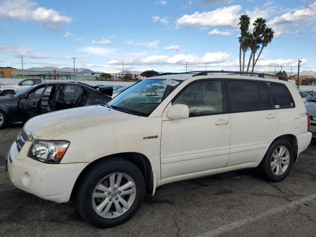 JTEDW21A560009414 - 2006 TOYOTA HIGHLANDER HYBRID WHITE photo 1