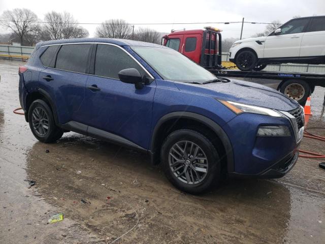 5N1AT3AA2MC697692 - 2021 NISSAN ROGUE S BLUE photo 4