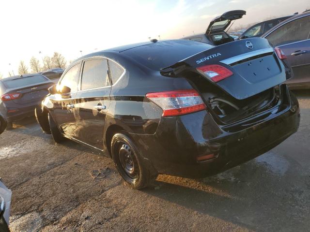 3N1AB7AP1FL674286 - 2015 NISSAN SENTRA S BLACK photo 2