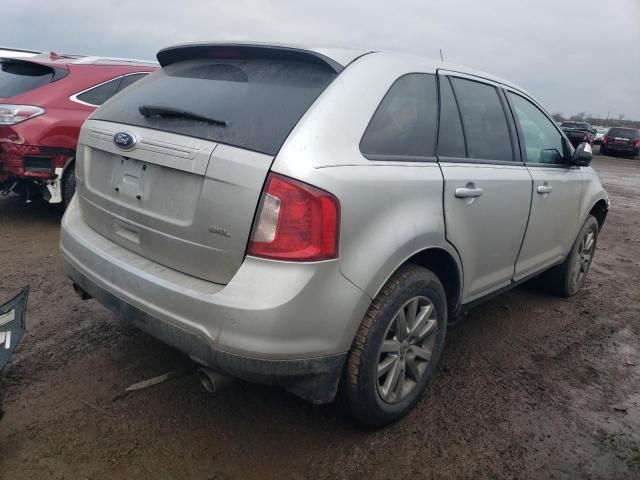 2FMDK3JC3EBA82572 - 2014 FORD EDGE SEL SILVER photo 3