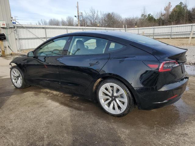 5YJ3E1EA4NF371743 - 2022 TESLA MODEL 3 黑色 照片 2