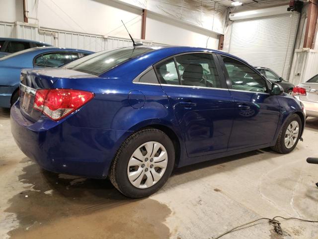 1G1PC5SHXC7226038 - 2012 CHEVROLET CRUZE LS BLUE photo 3