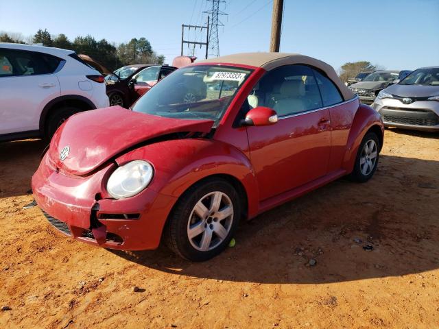 3VWRF31Y37M406502 - 2007 VOLKSWAGEN NEW BEETLE CONVERTIBLE OPTION PACKAGE 1 RED photo 1