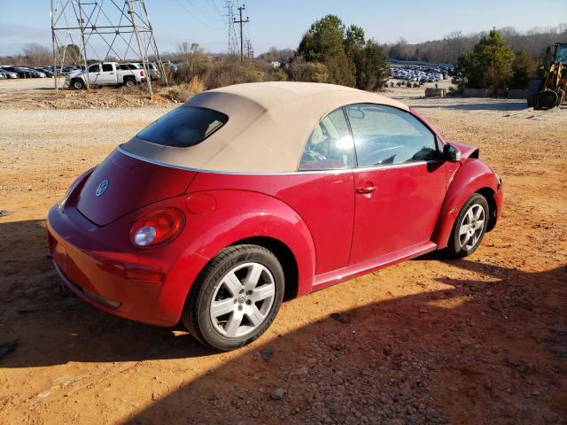 3VWRF31Y37M406502 - 2007 VOLKSWAGEN NEW BEETLE CONVERTIBLE OPTION PACKAGE 1 RED photo 3