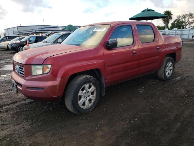 2HJYK16576H564492 - 2006 HONDA RIDGELINE RTL RED photo 1