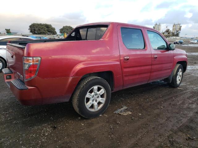 2HJYK16576H564492 - 2006 HONDA RIDGELINE RTL RED photo 3