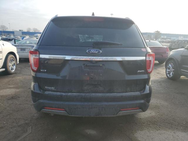 1FM5K8D86KGA21827 - 2019 FORD EXPLORER XLT BLACK photo 6