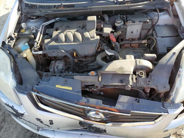 3N1AB6AP9CL760466 - 2012 NISSAN SENTRA 2.0 SILVER photo 11