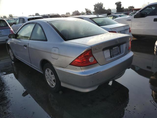 1HGEM22135L020908 - 2005 HONDA CIVIC DX VP SILVER photo 2