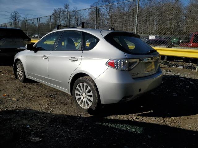 JF1GH60649H813537 - 2009 SUBARU IMPREZA 2.5I PREMIUM SILVER photo 2