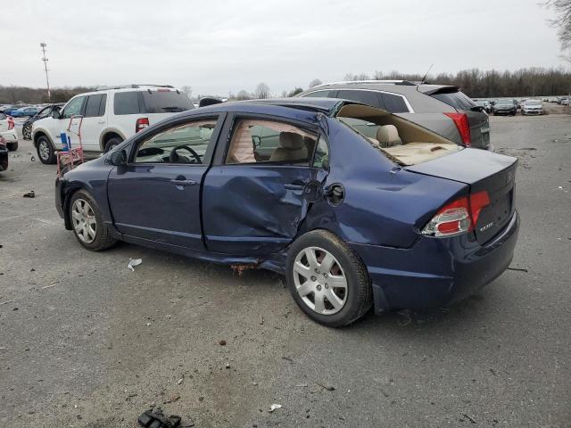 1HGFA16556L075379 - 2006 HONDA CIVIC LX BLUE photo 2