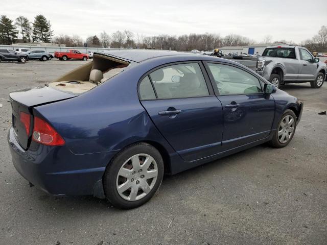 1HGFA16556L075379 - 2006 HONDA CIVIC LX BLUE photo 3