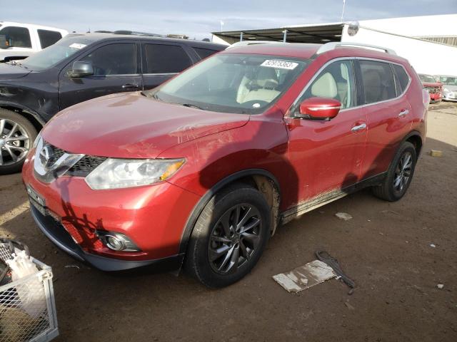 5N1AT2MV2FC907154 - 2015 NISSAN ROGUE S RED photo 1