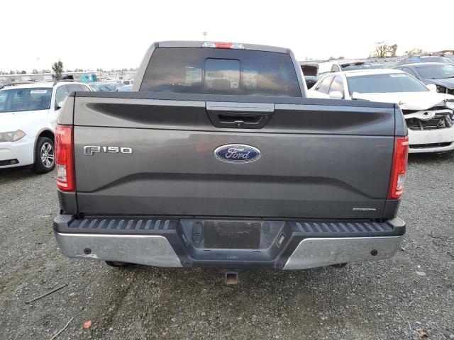 1FTEW1CF3GKF33095 - 2016 FORD F150 SUPERCREW GRAY photo 6