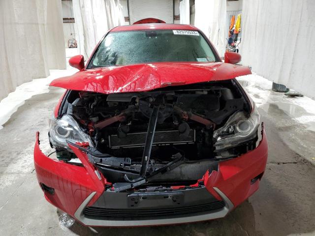 JTHKD5BH8E2190606 - 2014 LEXUS CT 200 RED photo 5