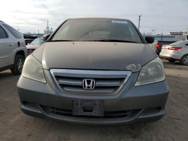 5FNRL38217B023594 - 2007 HONDA ODYSSEY LX GRAY photo 5