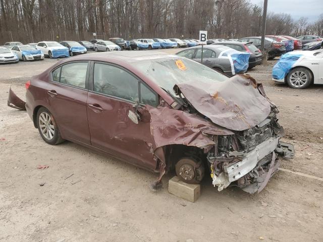 2HGFB2F99CH509172 - 2012 HONDA CIVIC EXL 勃艮第红 照片 4