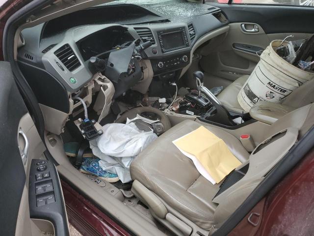 2HGFB2F99CH509172 - 2012 HONDA CIVIC EXL 勃艮第红 照片 8
