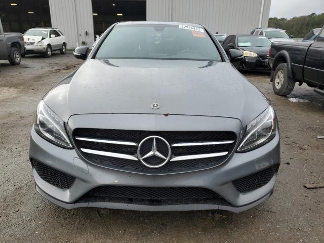 55SWF4JBXJU259855 - 2018 MERCEDES-BENZ C 300 GRAY photo 5