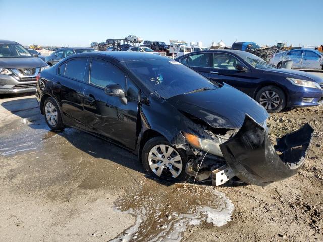 2HGFB2F58CH587150 - 2012 HONDA CIVIC LX BLACK photo 4