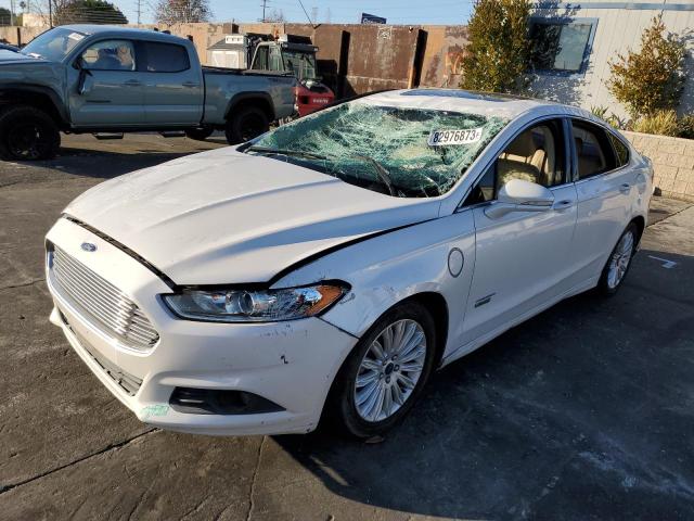 3FA6P0PU2FR280680 - 2015 FORD FUSION SE PHEV WHITE photo 1