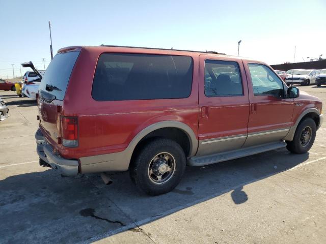 1FMNU42S32EA53406 - 2002 FORD EXCURSION LIMITED BURGUNDY photo 3