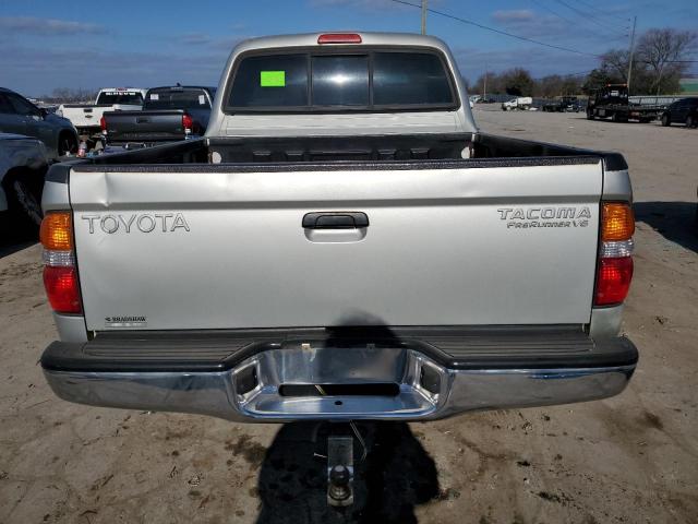 5TEGN92N42Z065644 - 2002 TOYOTA TACOMA DOUBLE CAB PRERUNNER SILVER photo 6