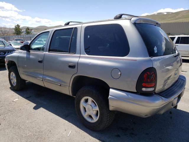 1B4HS28N8YF138576 - 2000 DODGE DURANGO SILVER photo 2