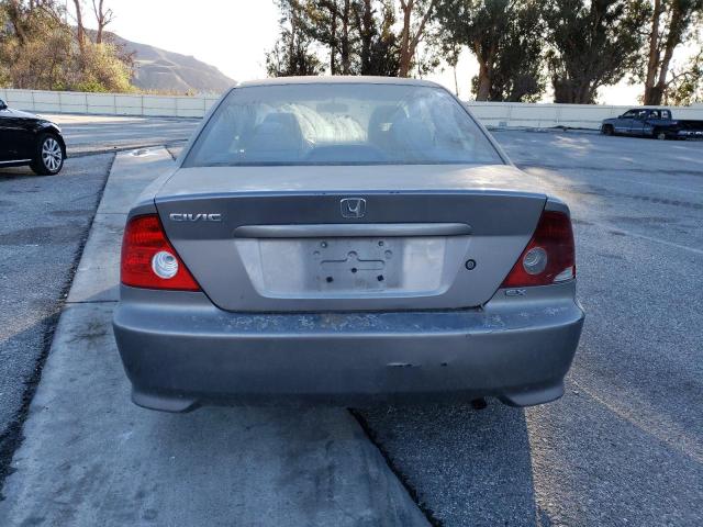 1HGEM22974L003923 - 2004 HONDA CIVIC EX GRAY photo 6