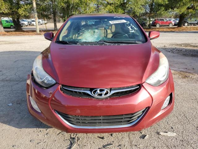 5NPDH4AE9DH278268 - 2013 HYUNDAI ELANTRA GLS RED photo 5