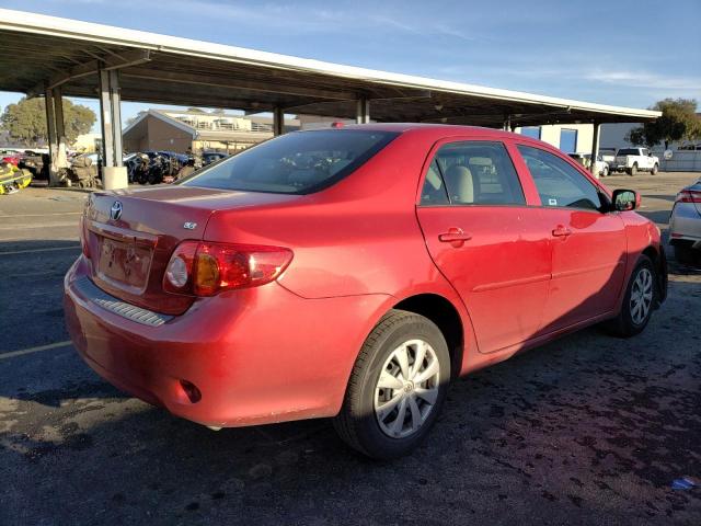 1NXBU4EE7AZ211680 - 2010 TOYOTA COROLLA BASE RED photo 3