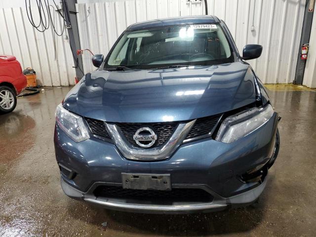 KNMAT2MV8GP662200 - 2016 NISSAN ROGUE S BLUE photo 5