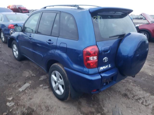 JTEGD20V150061127 - 2005 TOYOTA RAV4 BLUE photo 2