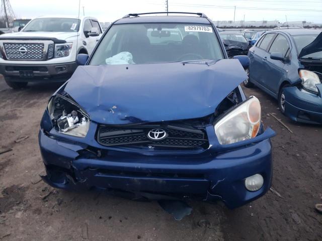 JTEGD20V150061127 - 2005 TOYOTA RAV4 BLUE photo 5