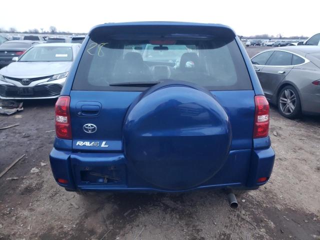 JTEGD20V150061127 - 2005 TOYOTA RAV4 BLUE photo 6