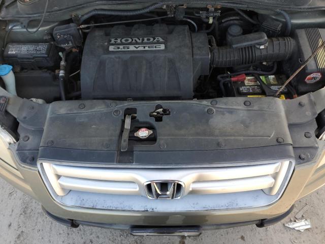 5FNYF18597B006950 - 2007 HONDA PILOT EXL GREEN photo 11