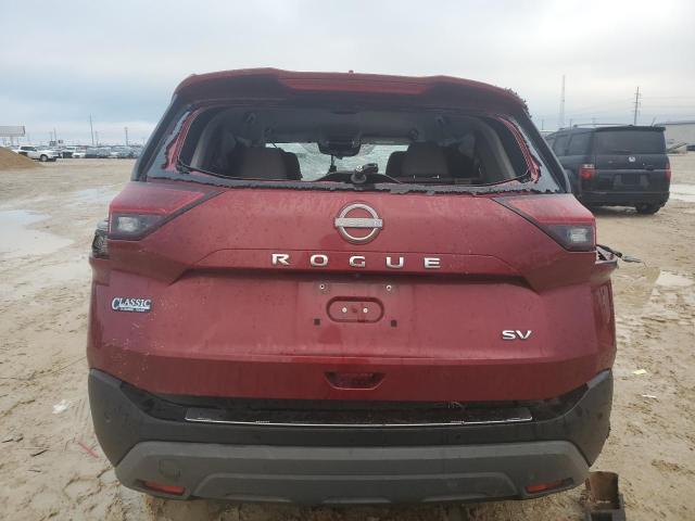 JN8BT3BA9NW043736 - 2022 NISSAN ROGUE SV RED photo 6